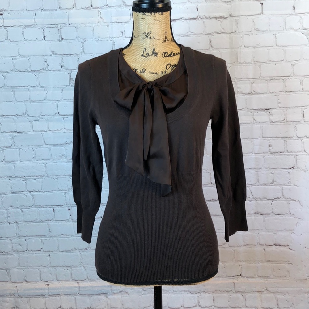 NWT Axcess 1-piece blouse/sweater w ribbed waist